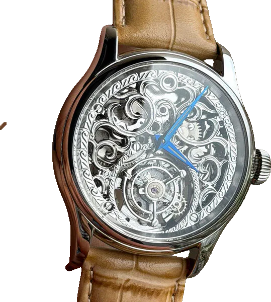 Merkur 100% Skeleton Tourbillon Watch