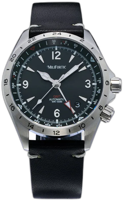 Milifortic S103 39.5mm Automatic GADA NH34 GMT Watch with C3 Lume