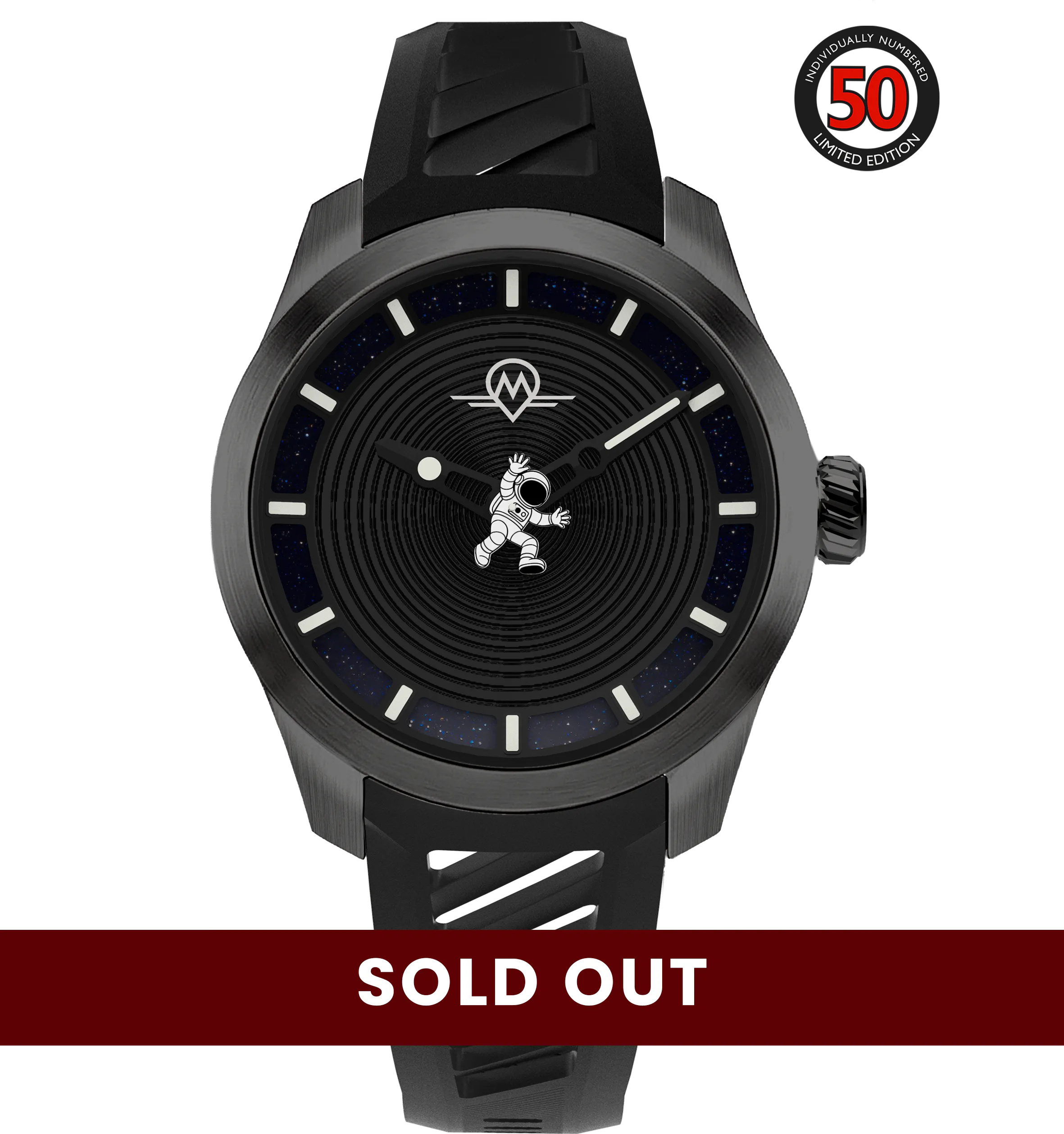 Monro Adventure Watches LUNA ADVENTURE MLA-PNR POINT OF NO RETURN, 9039 Automatic Watch, 39mm EPDM Rubber