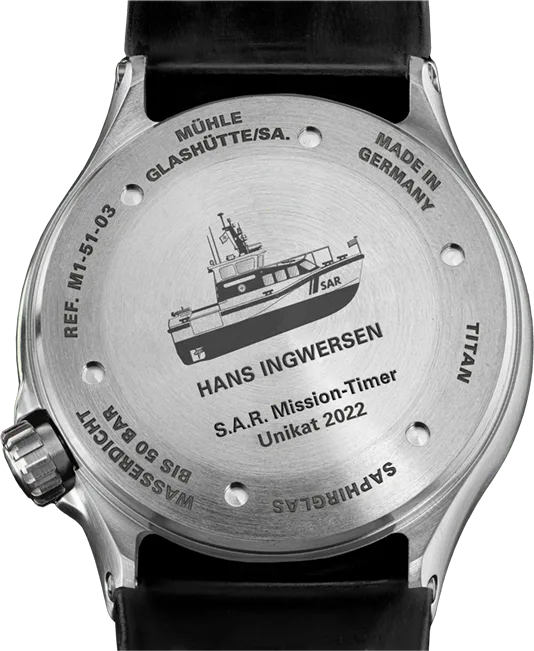 Mühle-Glashütte S.A.R. Mission-Timer TITAN "HANS INGWERSEN"