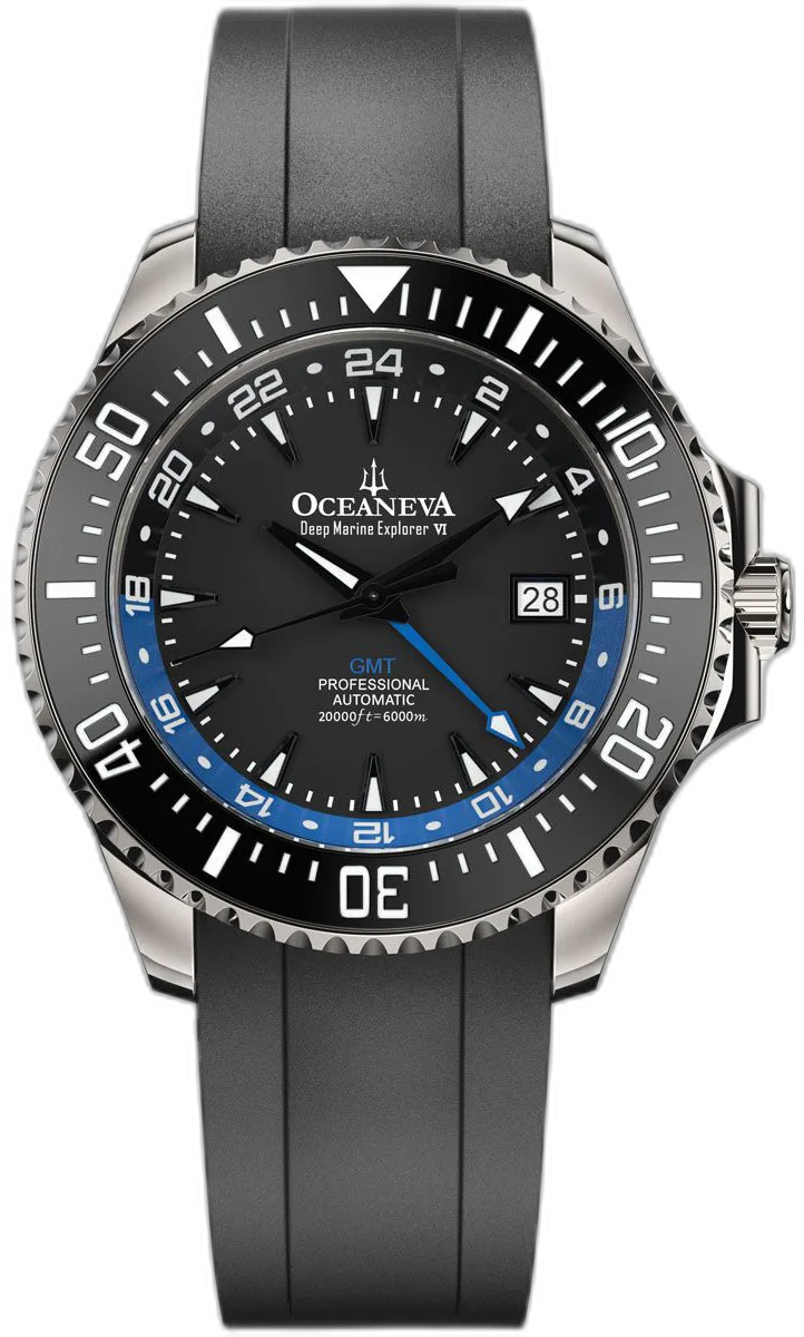 Oceaneva 6000m Deep Marine Explorer VI Grade 5 Titanium GMT