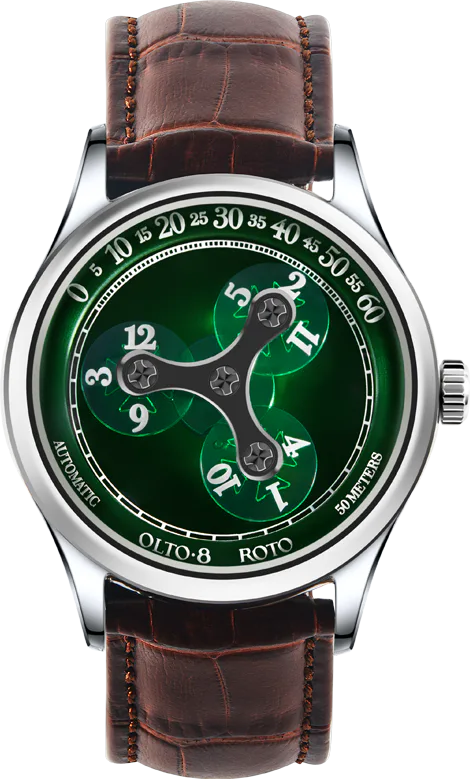 OLTO-8 ROTO Wandering Hour Automatic Watch