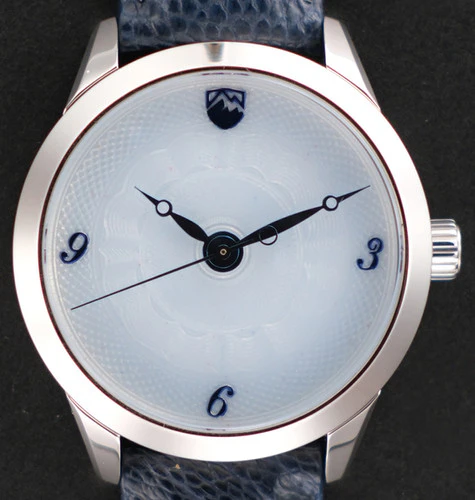 5280 Watch Company Antero (40mm Round Case) - Opalescent Blue-Gray Dial