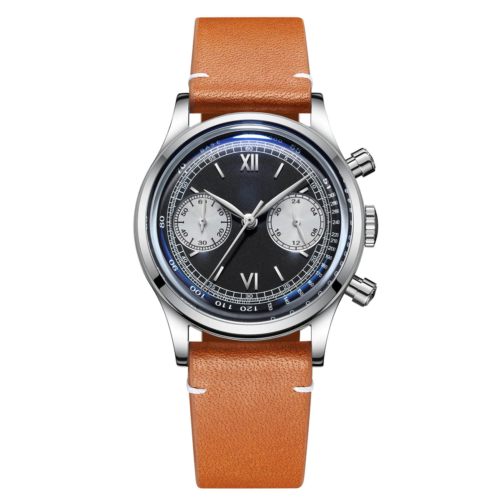Addiesdive Panda BB Chronograph Retro Men Watch 38mm Quartz Watch, AD2037
