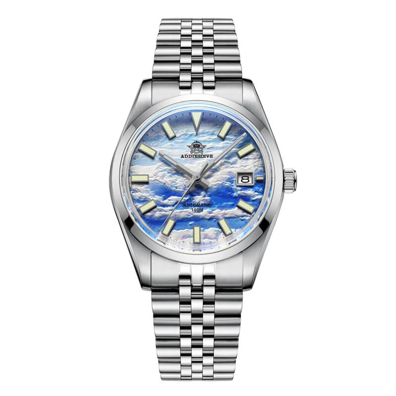 Addiesdive 39mm 3D Sea of Clouds Dial Automatic Watch (AD2041)