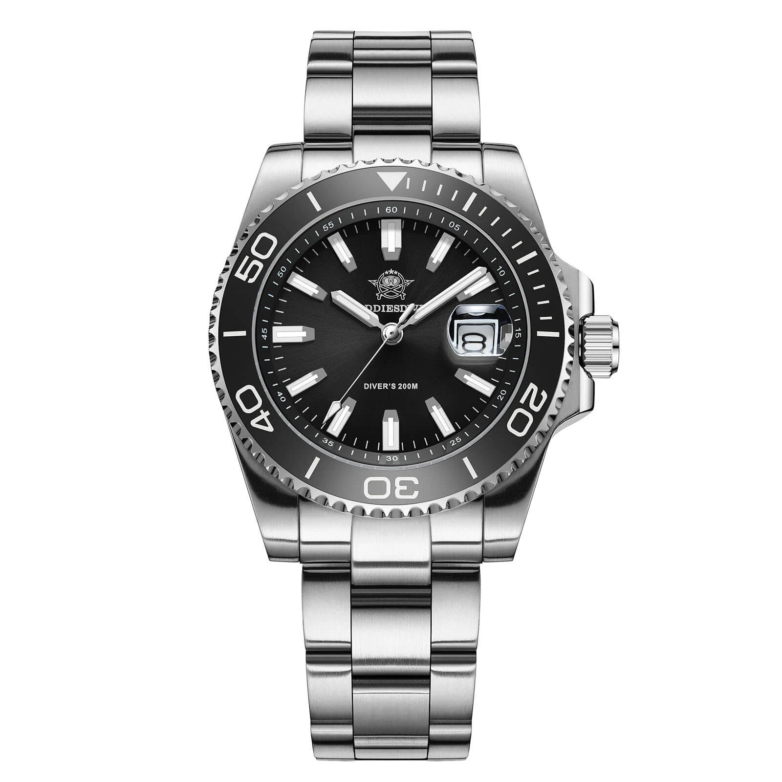 Addiesdive 41mm Vintage Sub Dive Quartz Watch AD2510