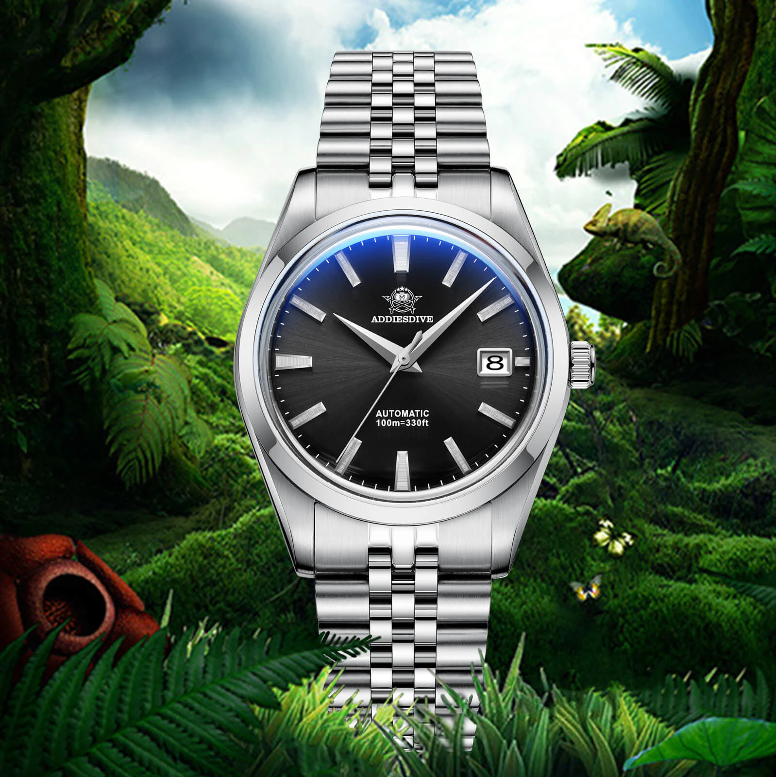 Addiesdive 39mm Automatic Watch Diver's 100M NH35