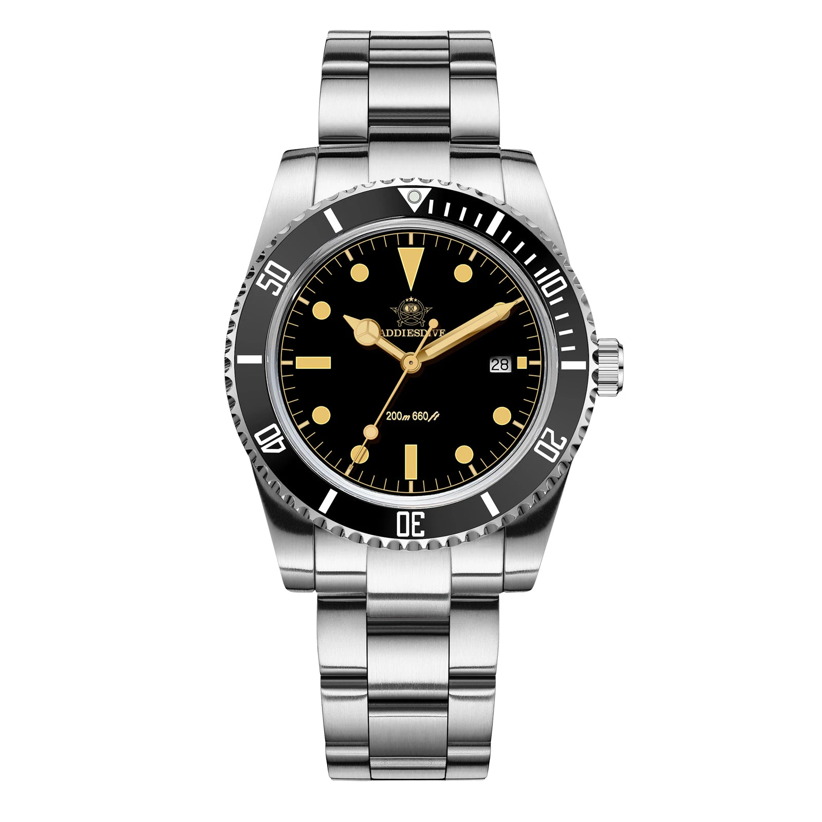 Addiesdive 39mm Quartz Watch with Bi-directional Rotating Bezel AD2072