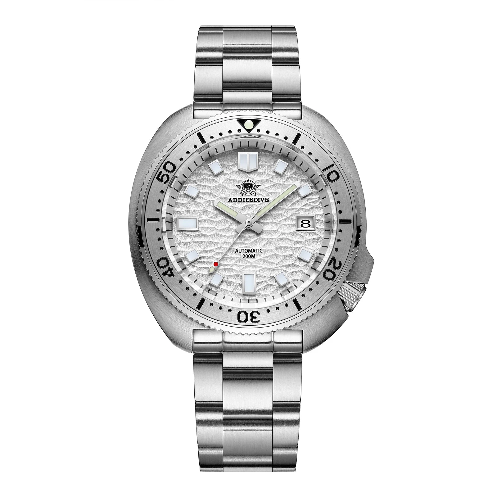 Addiesdive Turtle White Automatic Dive Watch 1970 Captain Willard Homage