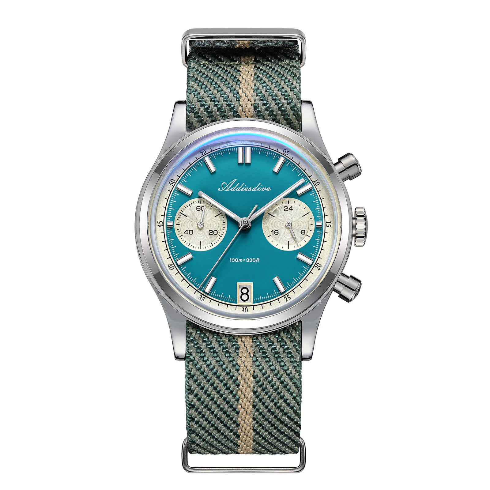 Addiesdive 38mm Quartz Chronograph Watch – VK64 / 0S21 Options