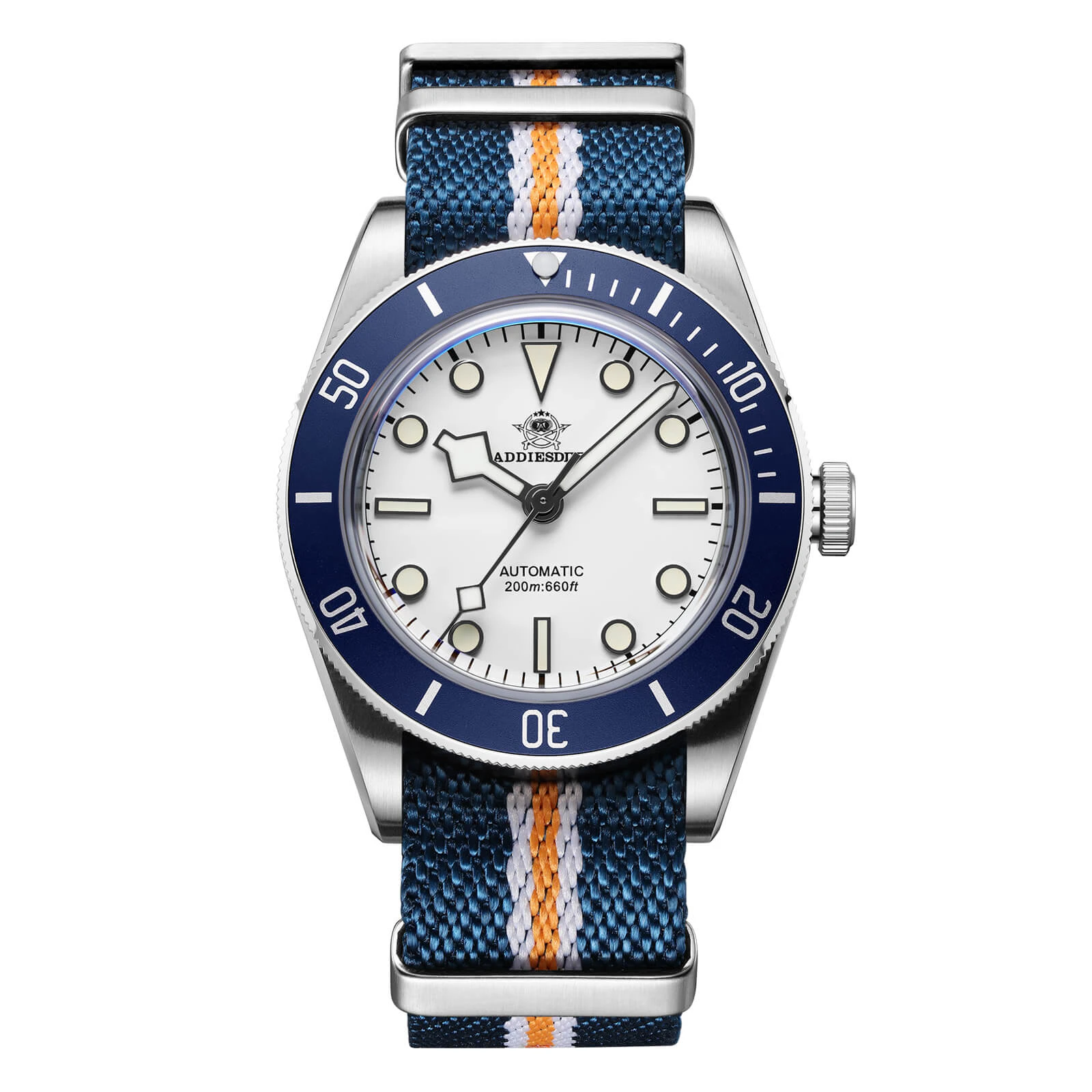 Addiesdive 39mm BB58 Automatic Watch with Nylon Strap AD2043