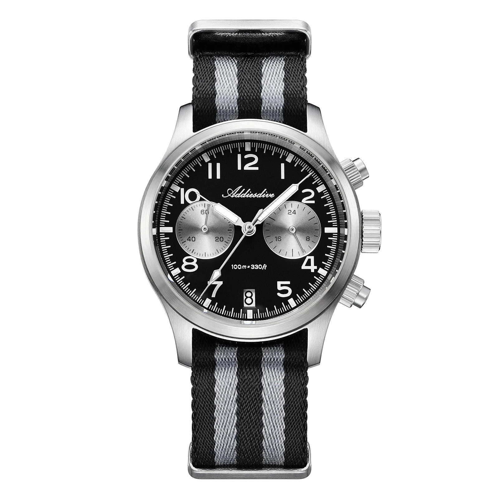 Addiesdive 39mm VK64 AD2538 Chronograph Watch