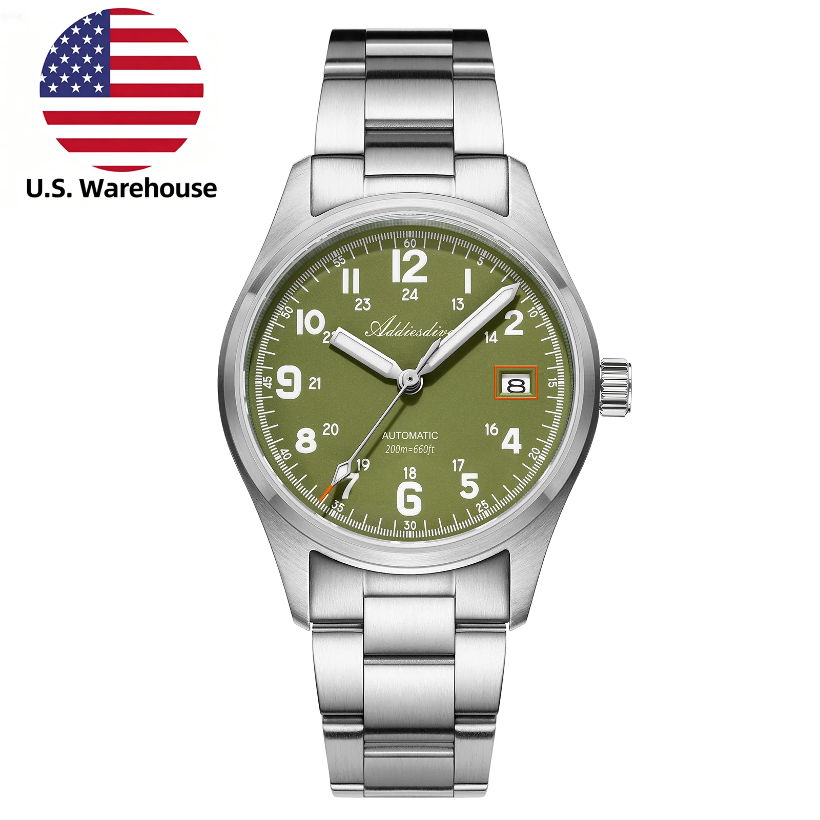 Addiesdive U.S. -ADDIESDIVE 39mm Explore NH35 Automatic Watch AD2070
