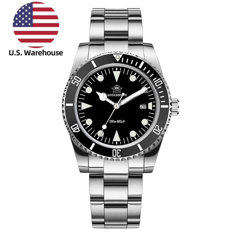 Addiesdive U.S. -ADDIESDIVE 39mm Quartz Watch with Bi-directional Rotating Bezel AD2068