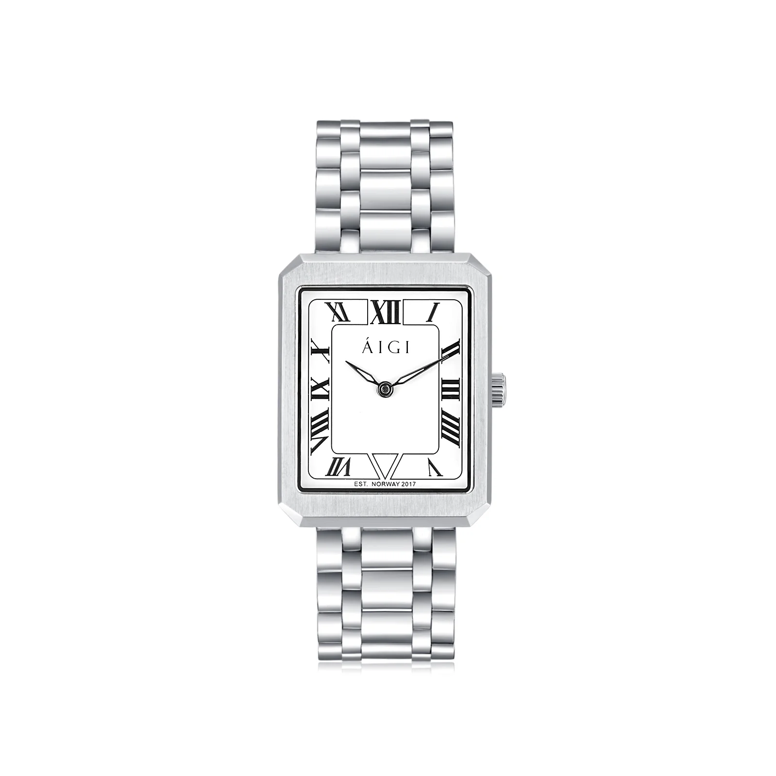 Aigi Watches GLACIER RECTANGULAR - STEEL