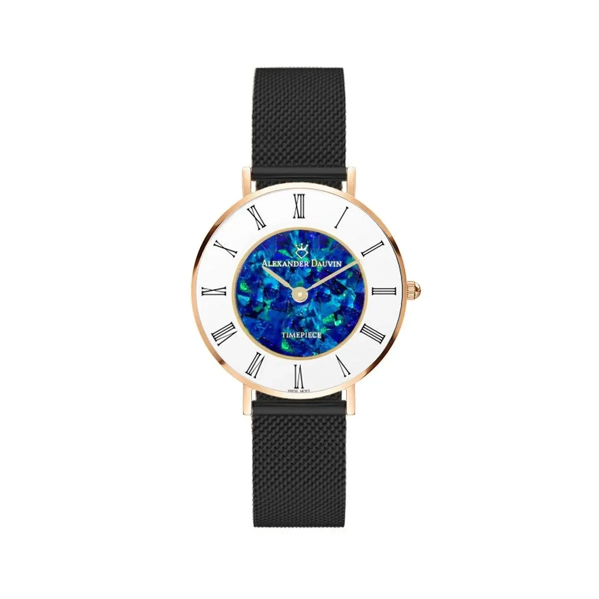 Alexander Dauvin Le Petite Cliff Blue Opal Watch – 28mm