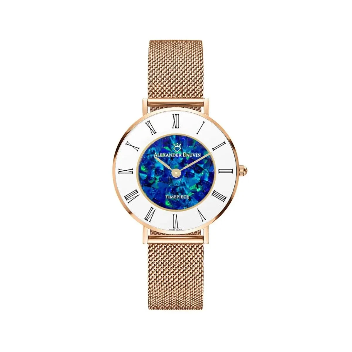 Alexander Dauvin Le Petite Cliff Blue Opal Watch – 28mm