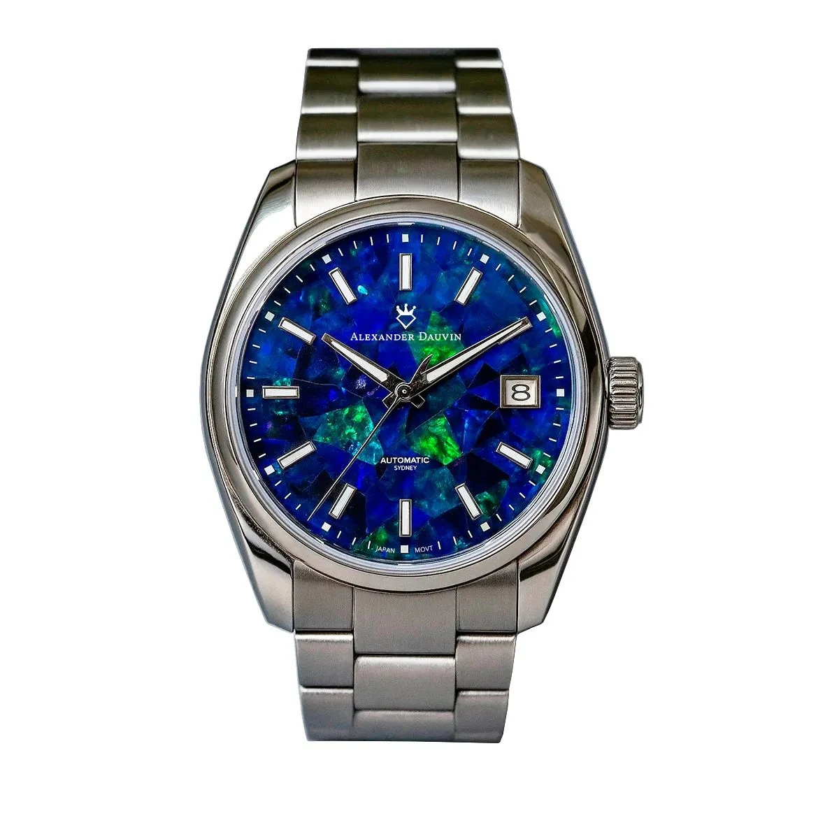 Alexander Dauvin Patrick Ridge Blue Automatic Opal Watch – 38MM