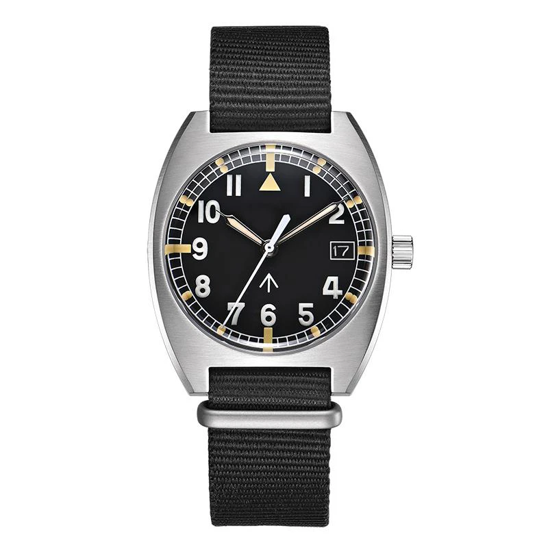 Baltany Tonneau W10 Pilot Calendar Military Watch S2001