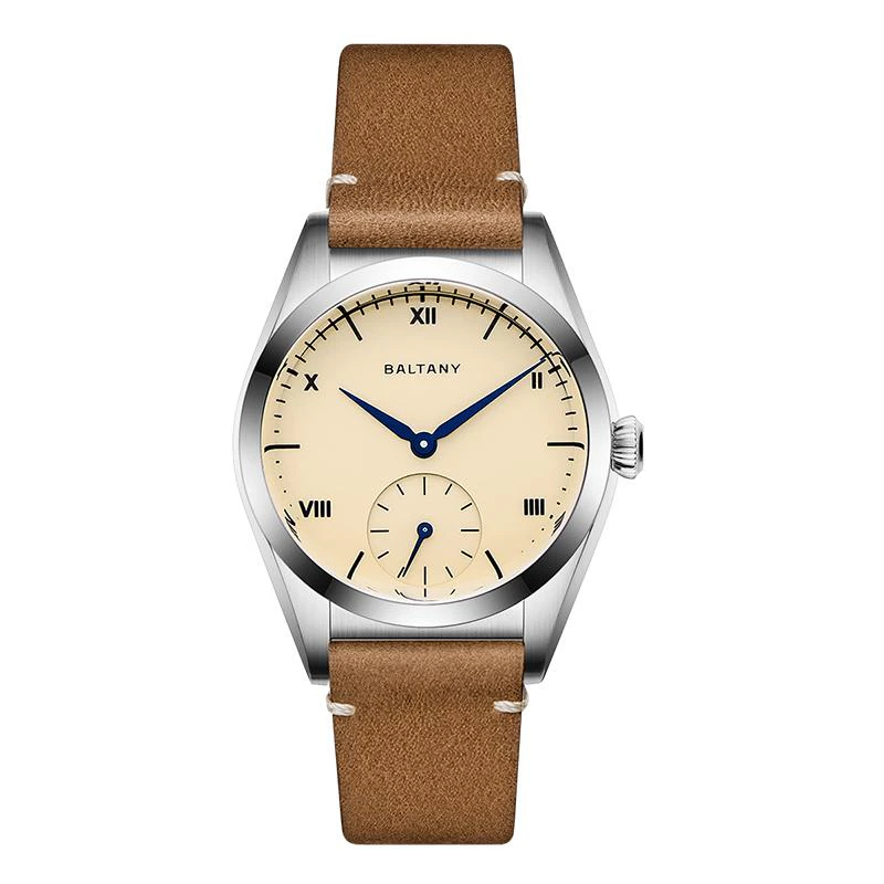 Baltany Bubble Back Quartz Vintage Enamel Dial Dress Watch S4039