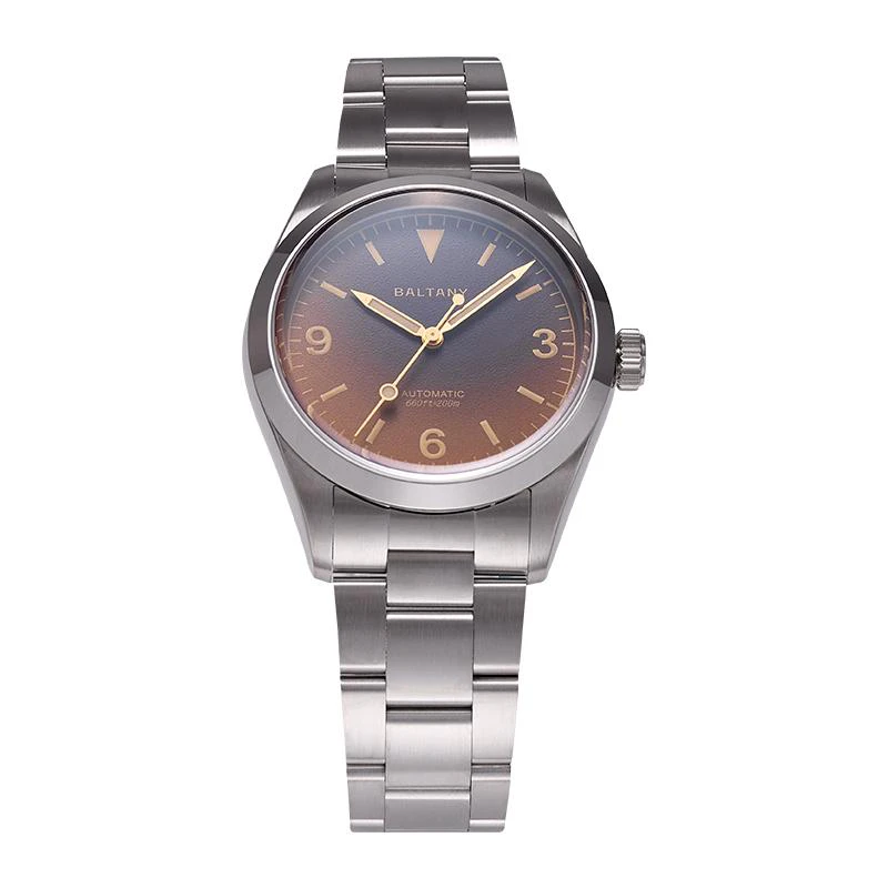 Baltany Microbrand Timepiece Distressed Hands 39mm Explorer S4091