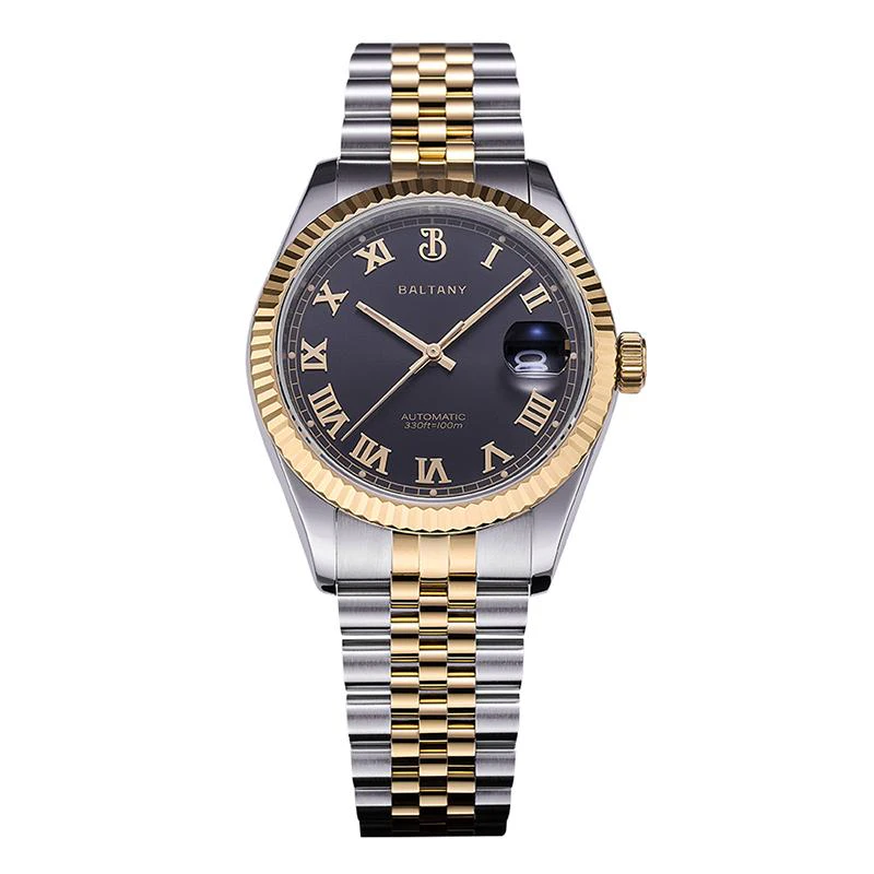 Baltany 39mm Fluted Bezel DJ Homage Dress Watch S4094