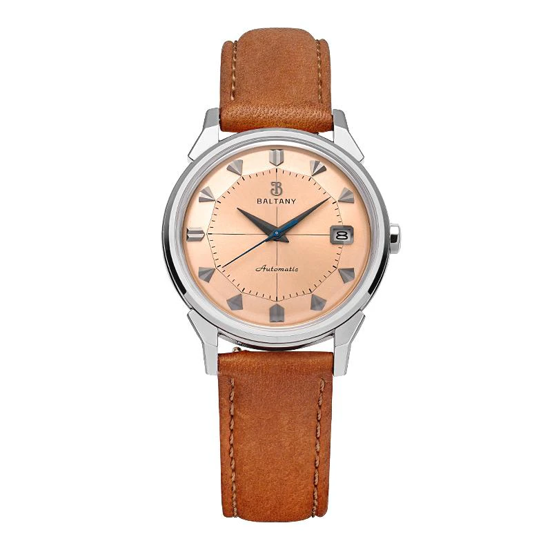 Baltany 36mm Pie-Pan Dial With Crosshair Constellation Homage Watch S4106