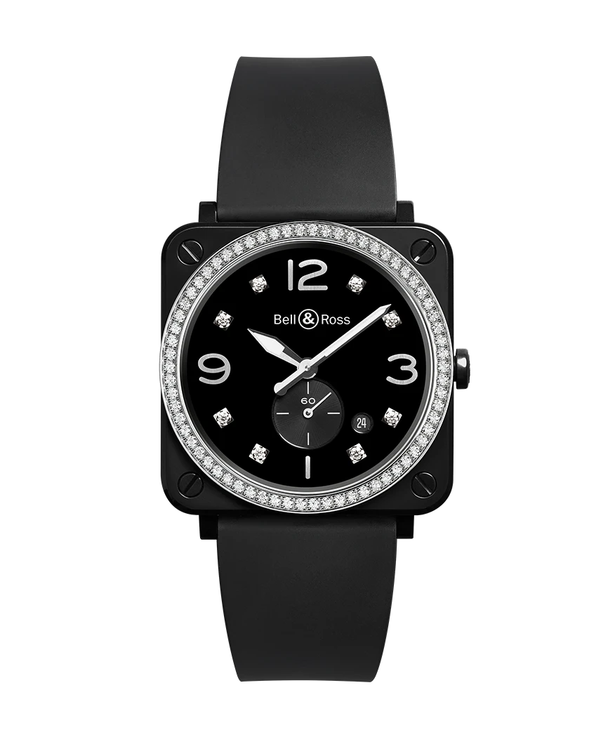 Bell & Ross BRS BLACK CERAMIC DIAMONDS