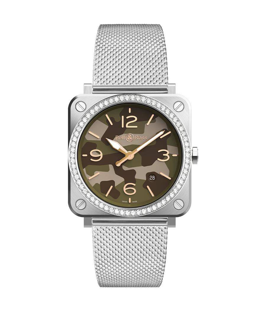 Bell & Ross BRS GREEN CAMO DIAMONDS