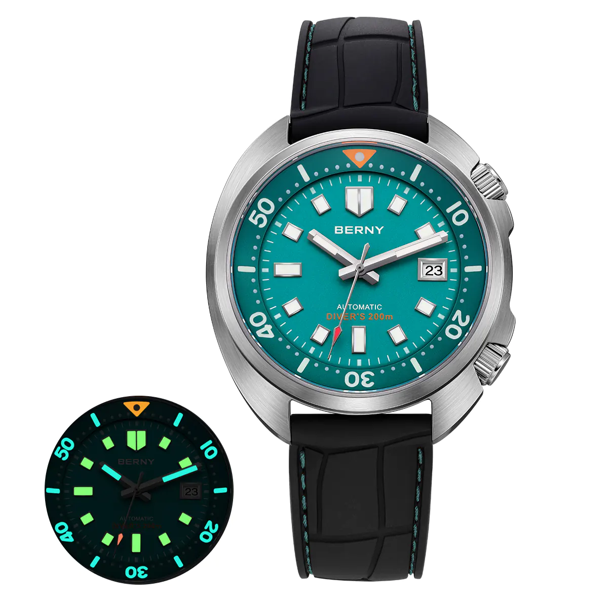 BERNY BERNY-Men Automatic Compressor-style Diver Watch-AM1970M