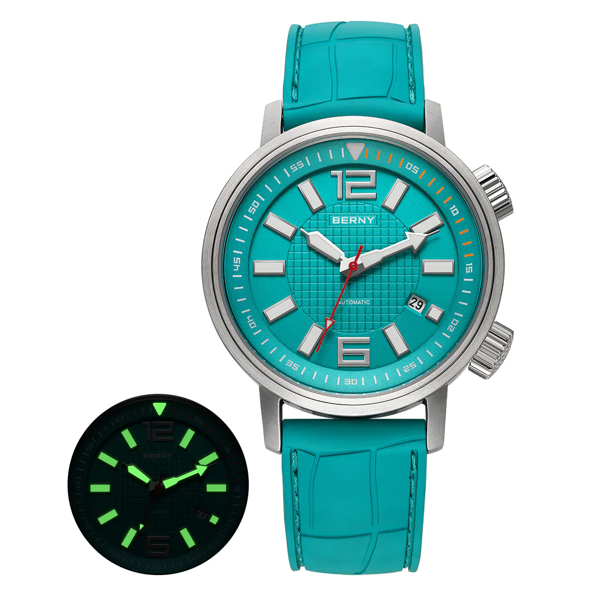BERNY BERNY-Men Automatic Compressor-style Diver Watch V4-AM181M