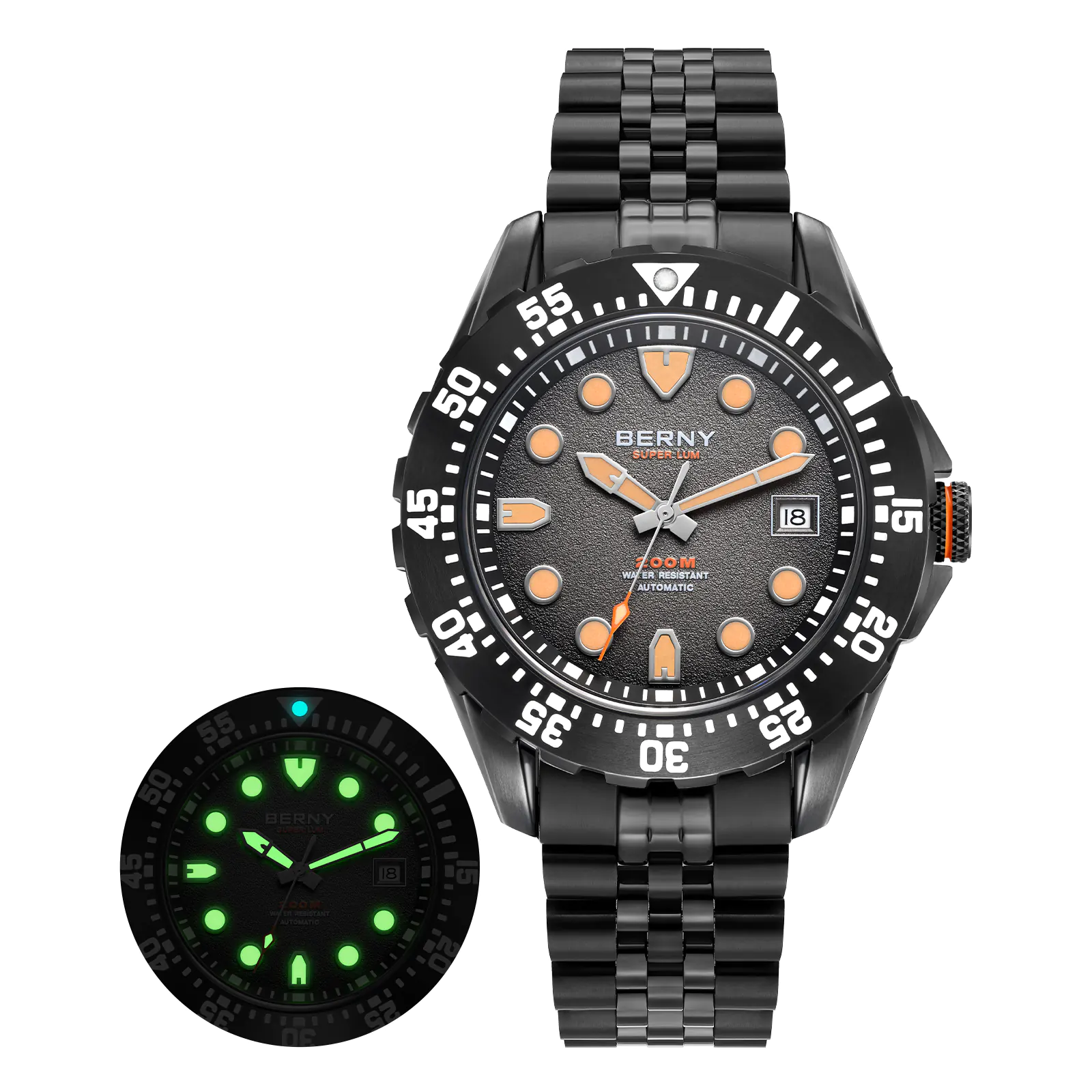 BERNY BERNY-Men Automatic Diver Watch-AM151MS