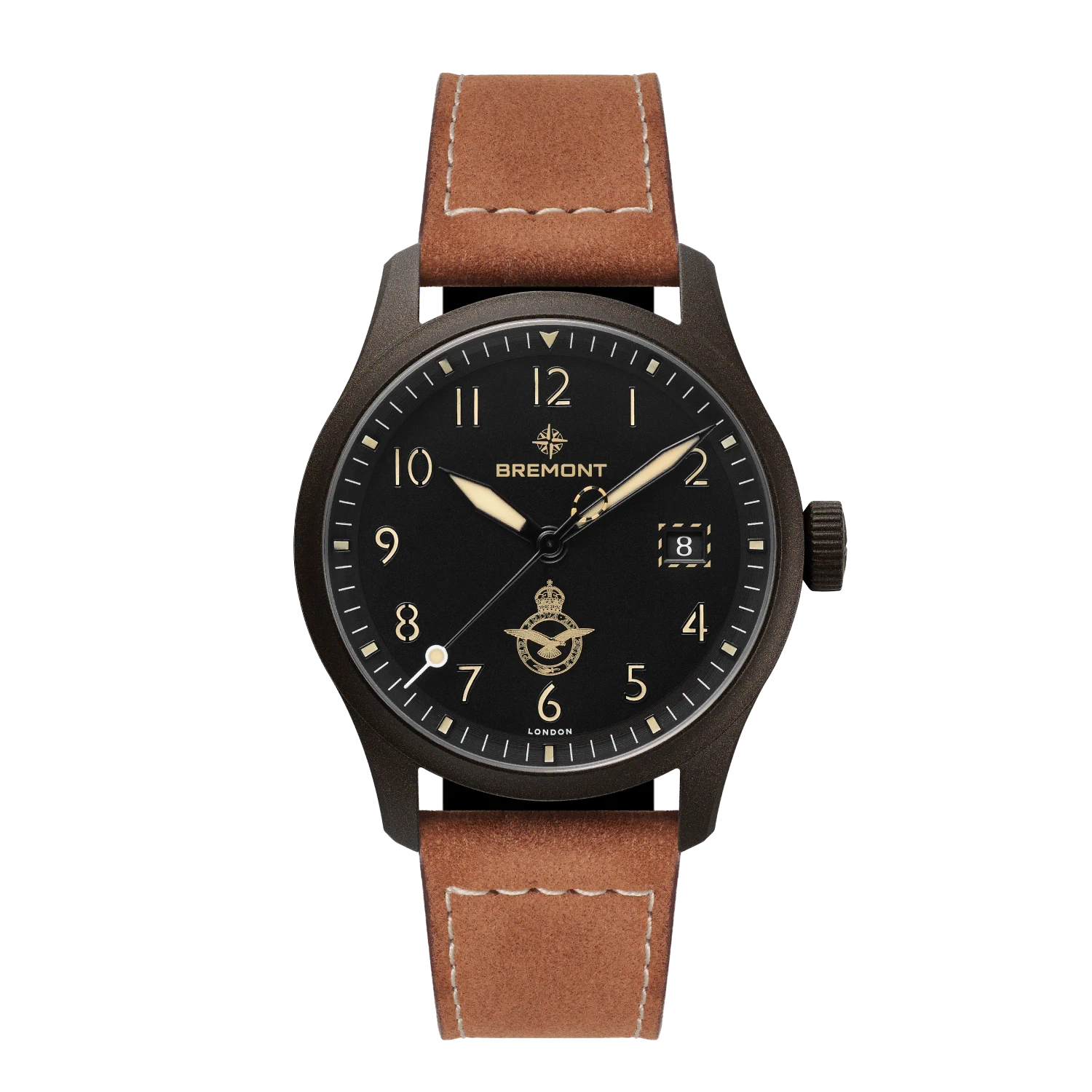 Bremont HMAF Altitude 39mm Date Leather Strap