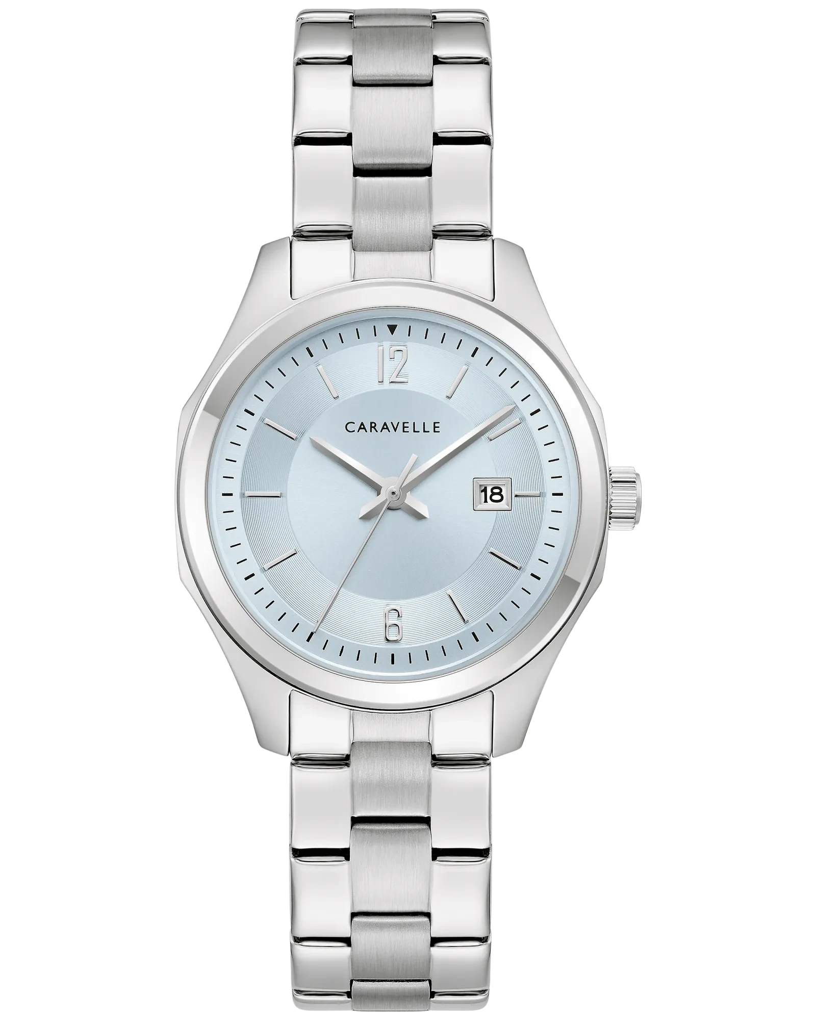 Bulova Light Blue Dial Stainless Steel Bracelet Sport 43M125