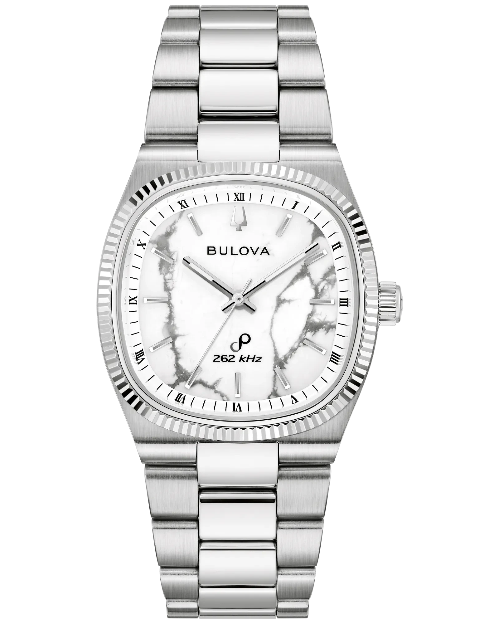Bulova White Dial Stainless Steel Bracelet Super Seville 96A344