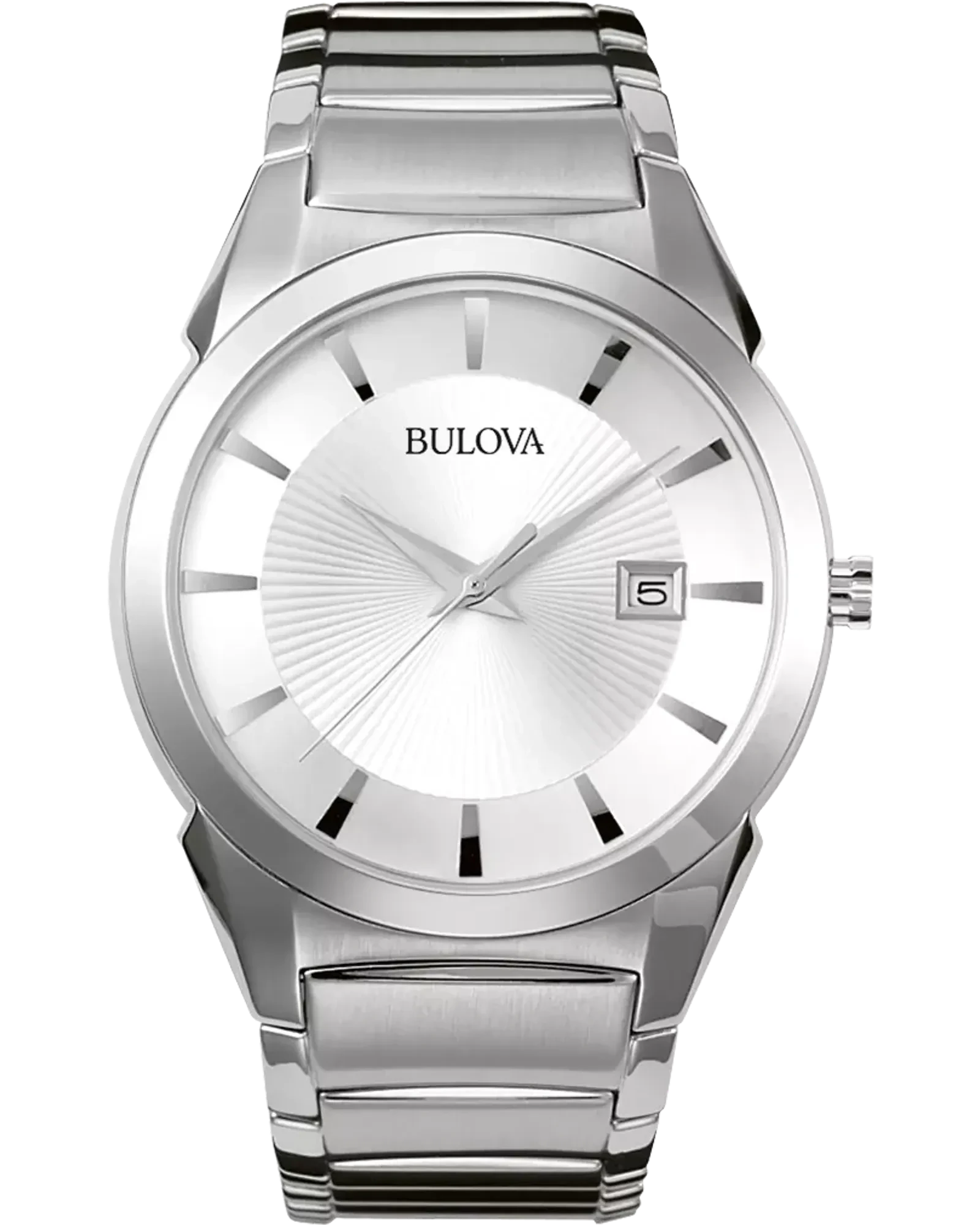 Bulova Classic Men's Silver White Dial Stainless Steel Watch