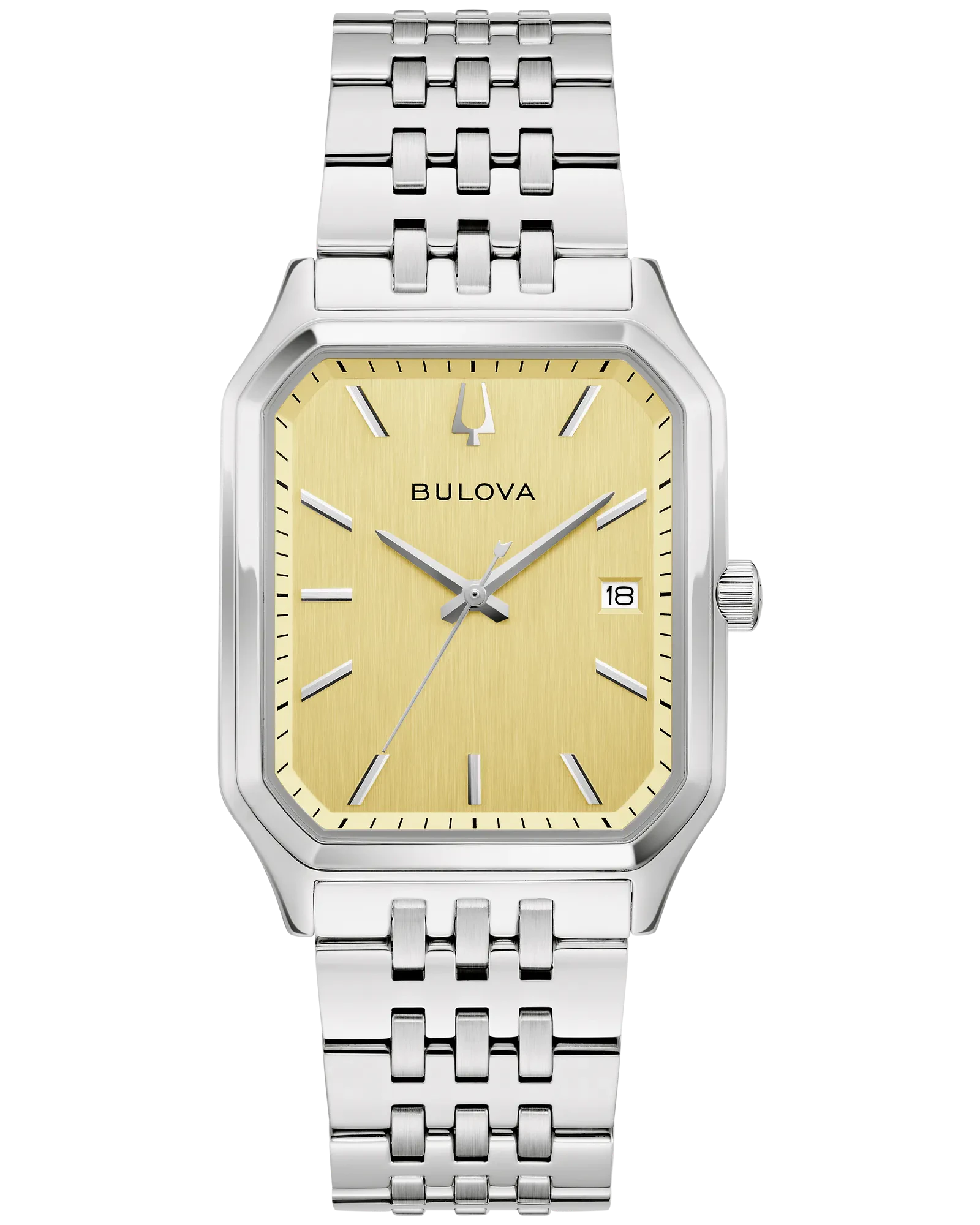 Bulova Champagne Dial Stainless Steel Bracelet We Are All Here 96B471