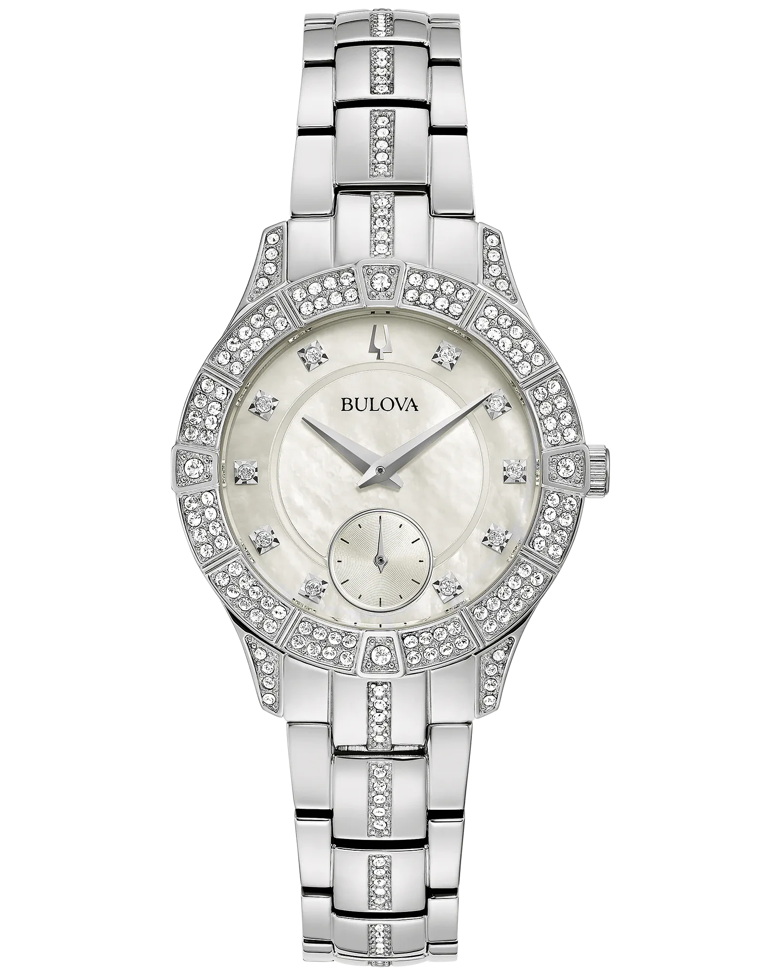 Bulova White Dial Stainless Steel Bracelet Phantom 96L291