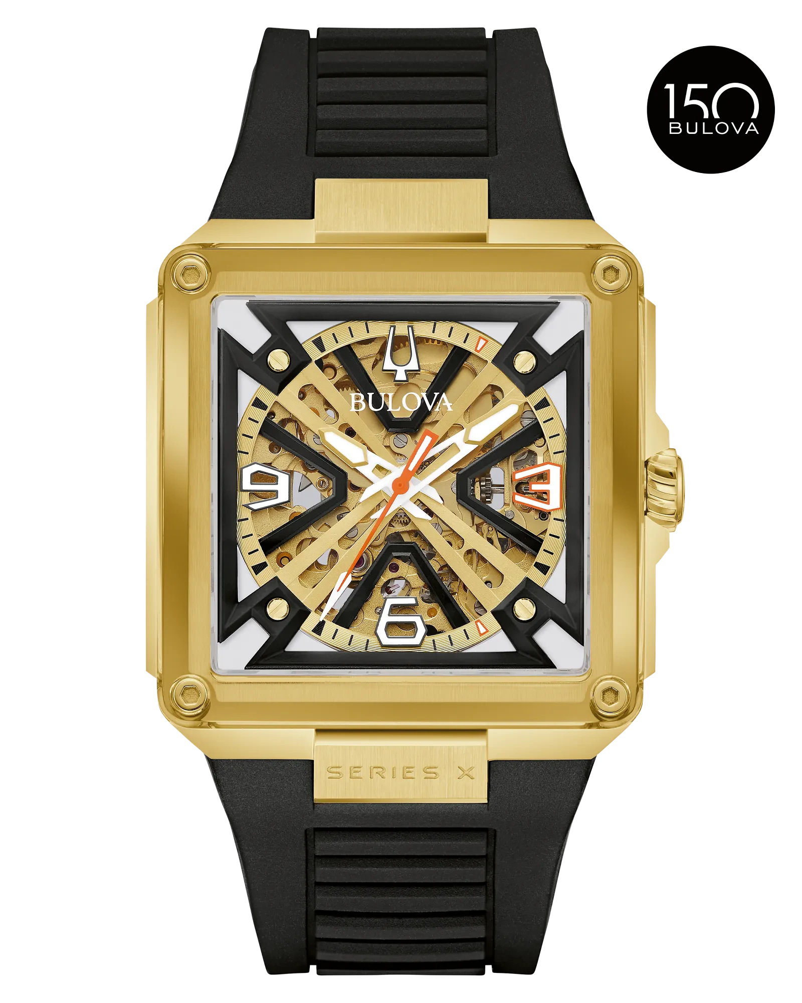 Bulova Gold-Tone Dial HNBR Rubber Series X² 97A195