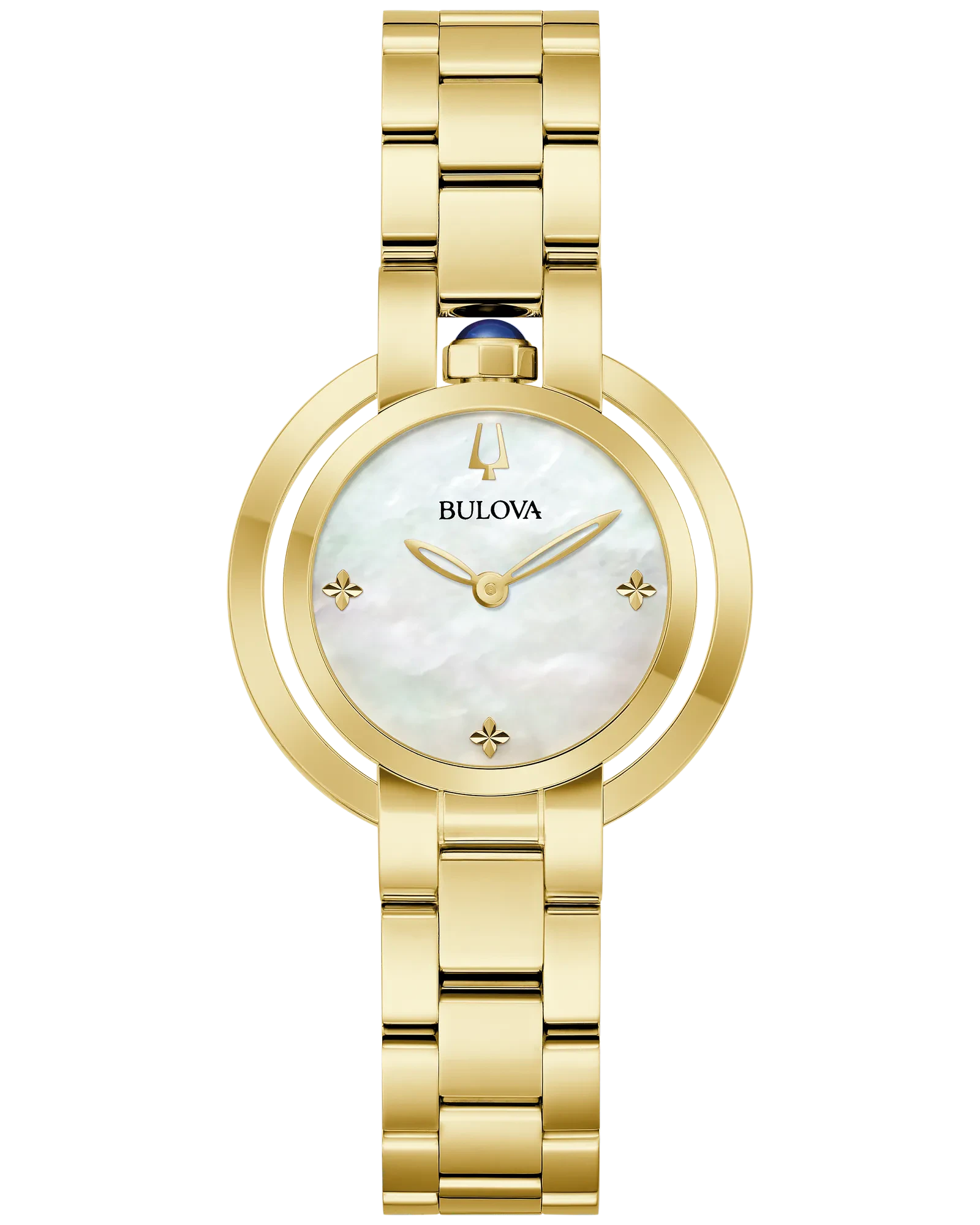 Bulova White Dial Stainless Steel Bracelet Rubaiyat 97L181