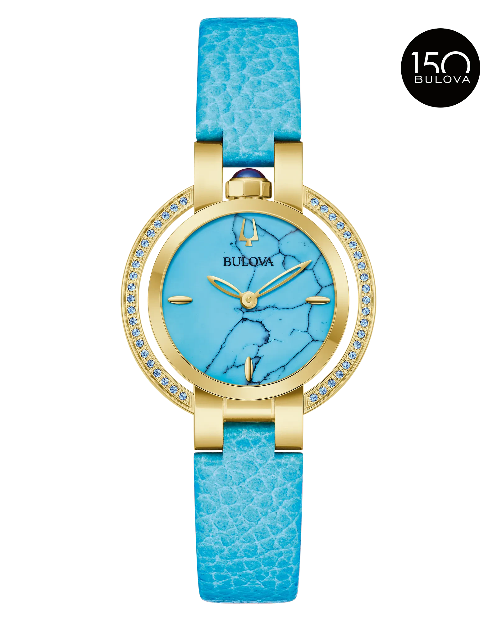 Bulova Dial Leather Strap Rubaiyat Summer 97R104