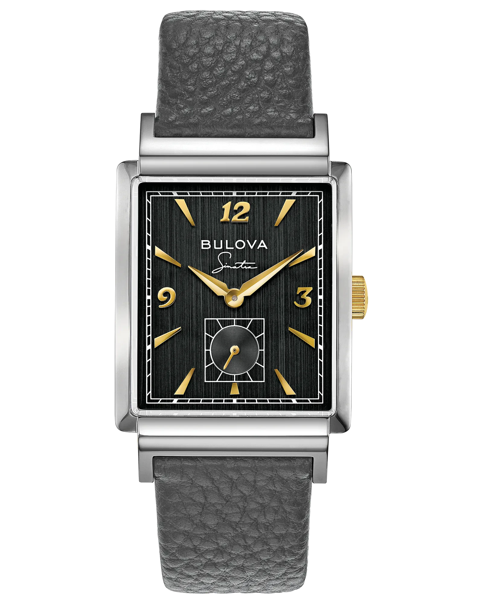 Bulova Black Dial Leather Strap My Way 98A261