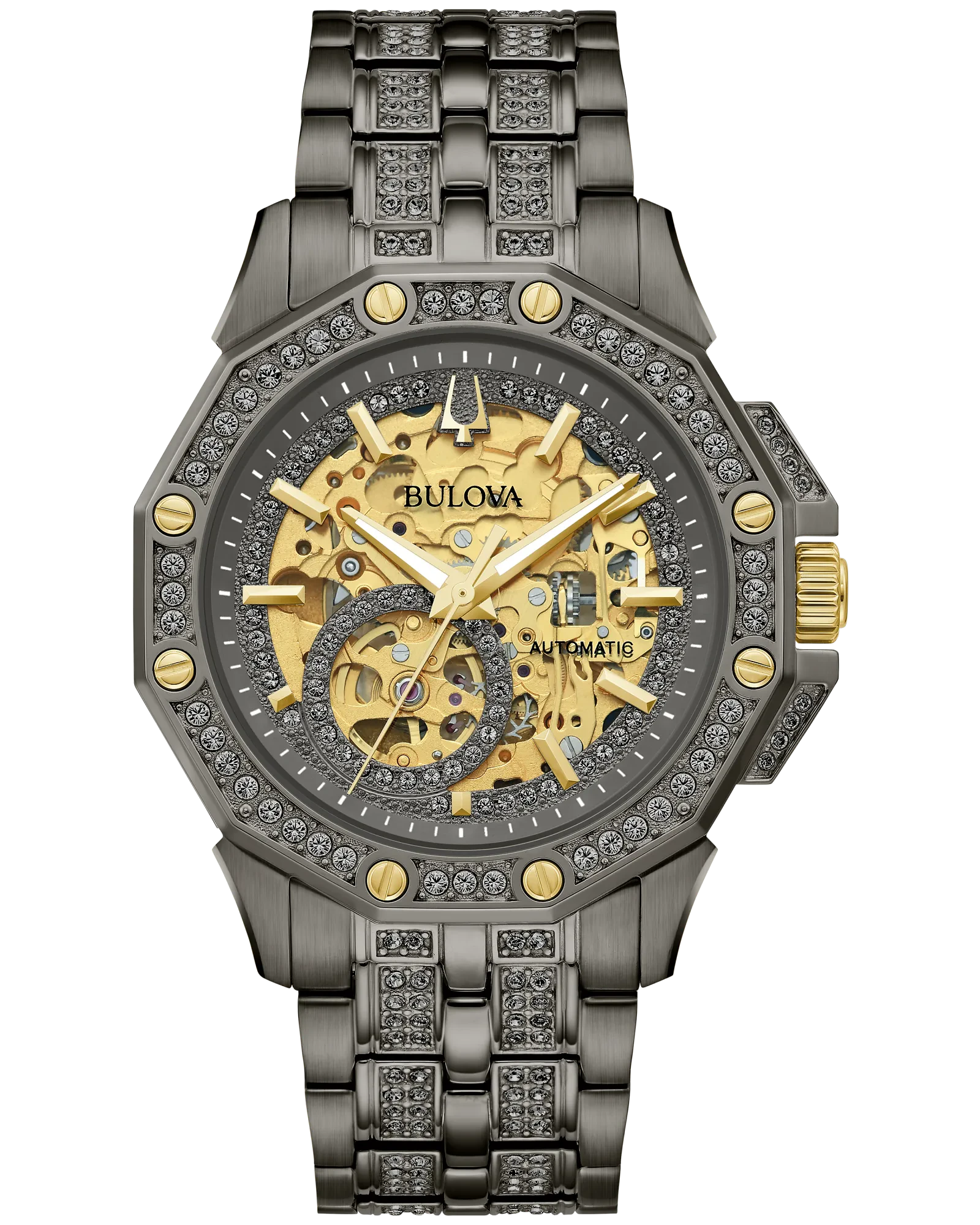 Bulova Gray Dial Stainless Steel Bracelet Octava 98A293