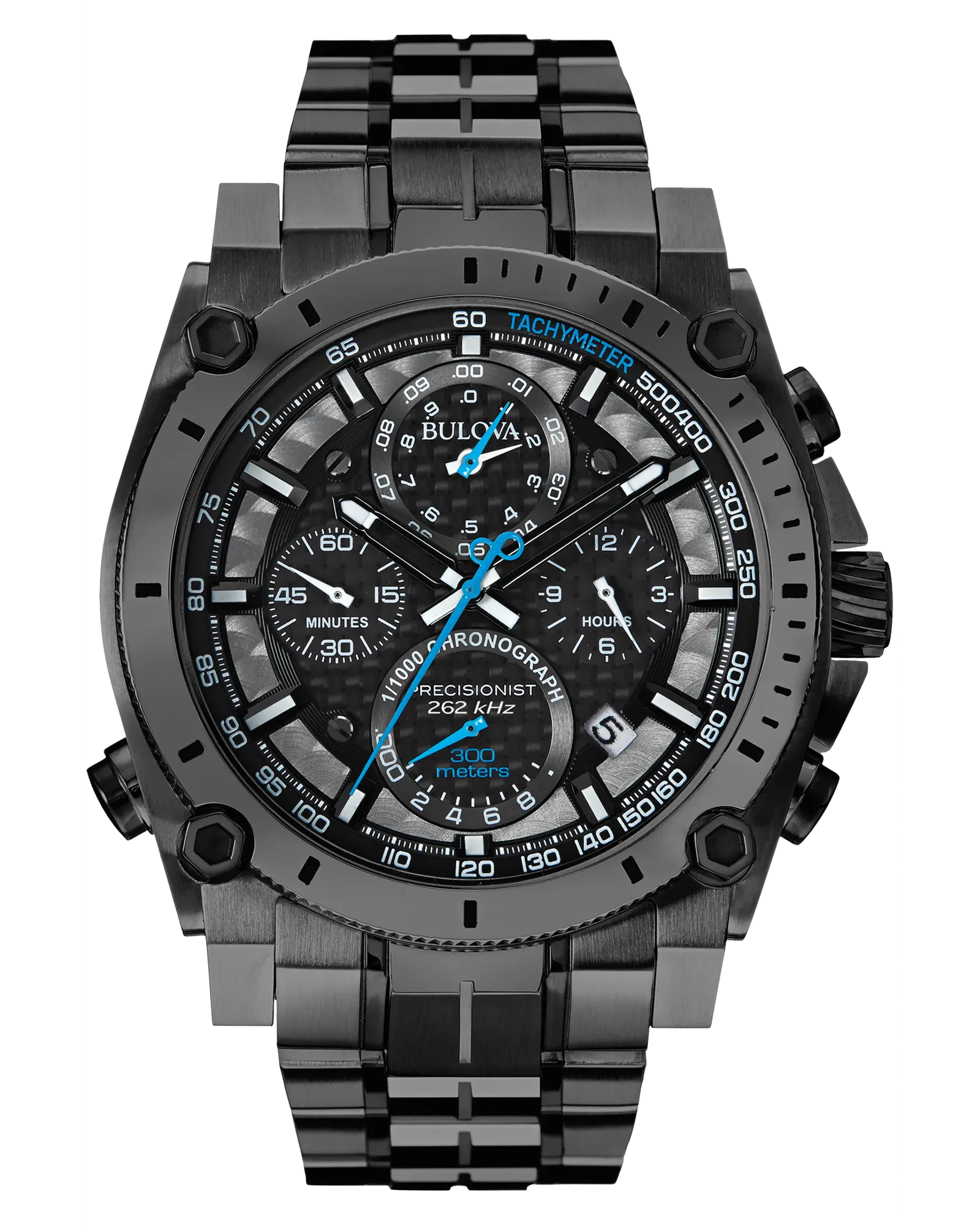 Bulova Icon Precisionist Men's Grey Black Dial Chronograph Watch