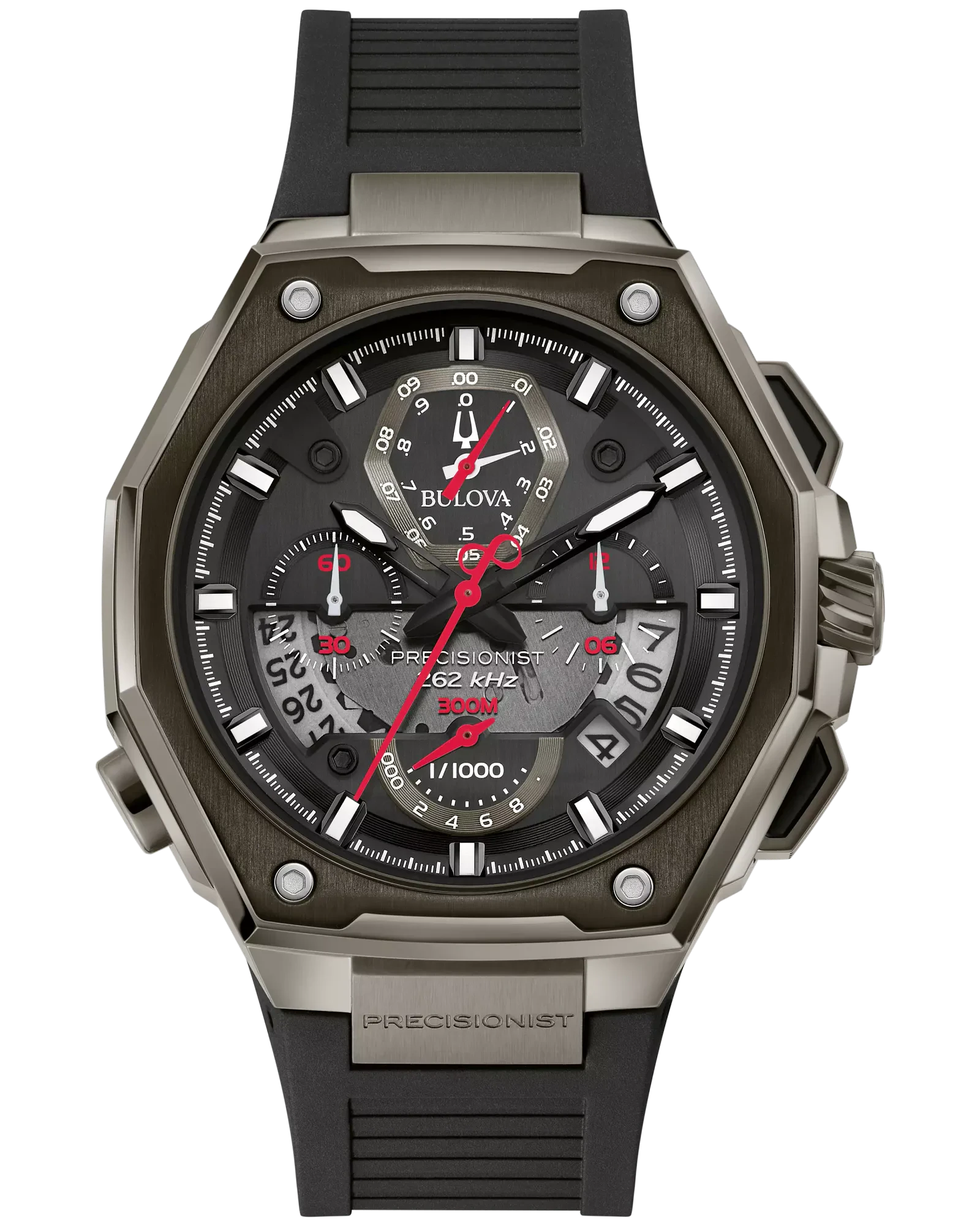 Bulova Black Dial EPDM Rubber Strap Series X 98B358