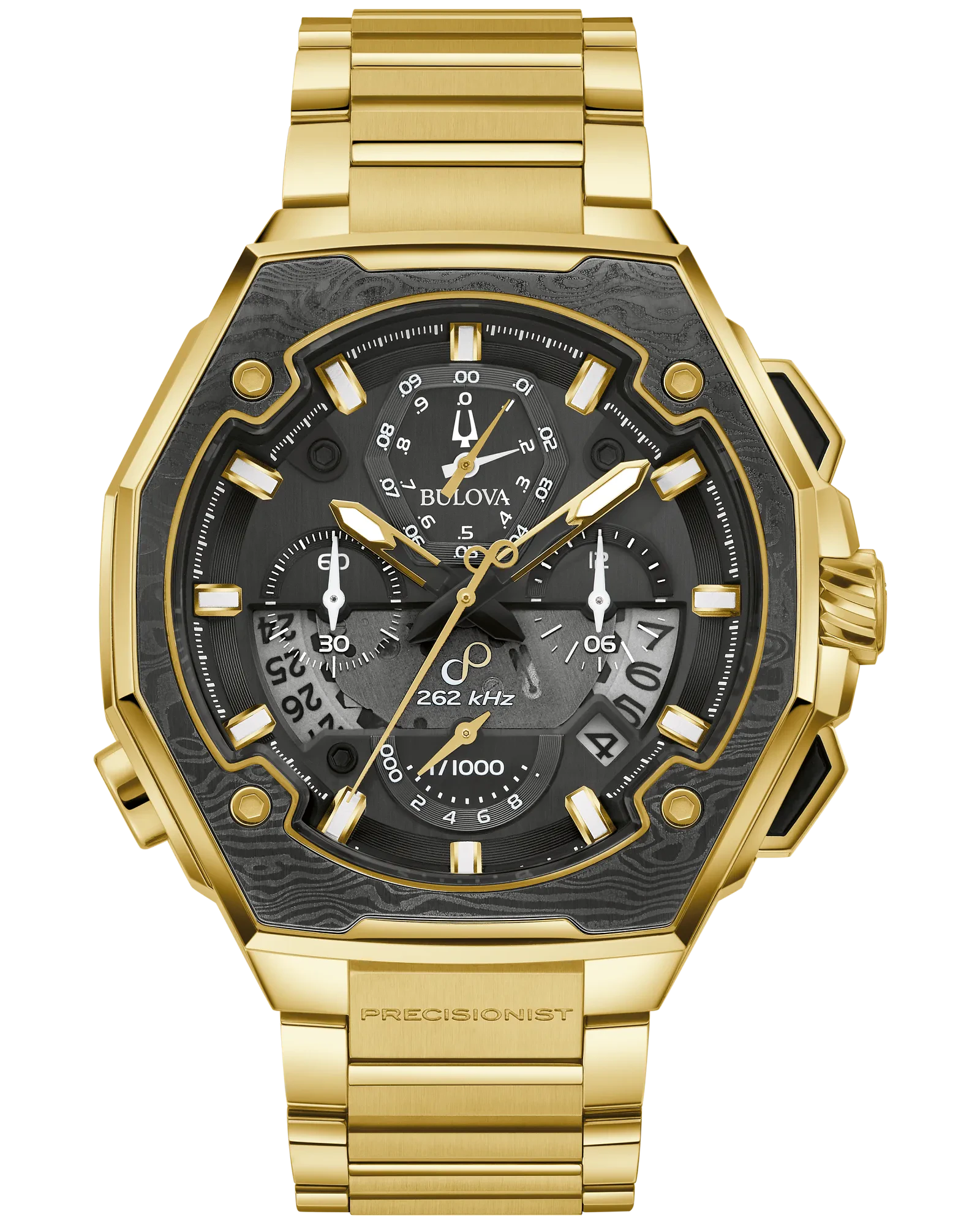 Bulova Black Dial Stainless Steel Bracelet Series X SE 98B429