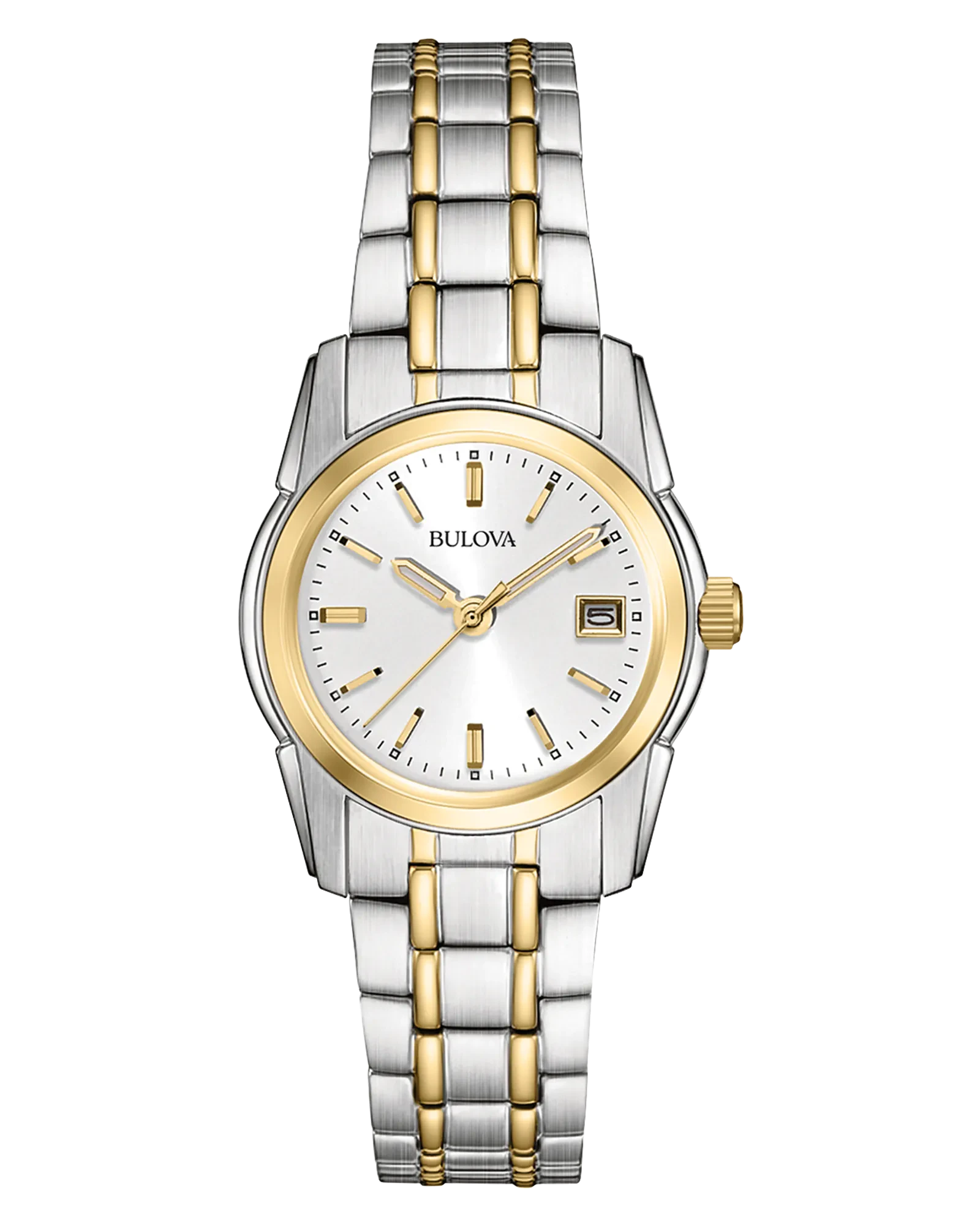 Bulova Classic Women's Gold Two-Tone Silver Dial Classic Watch