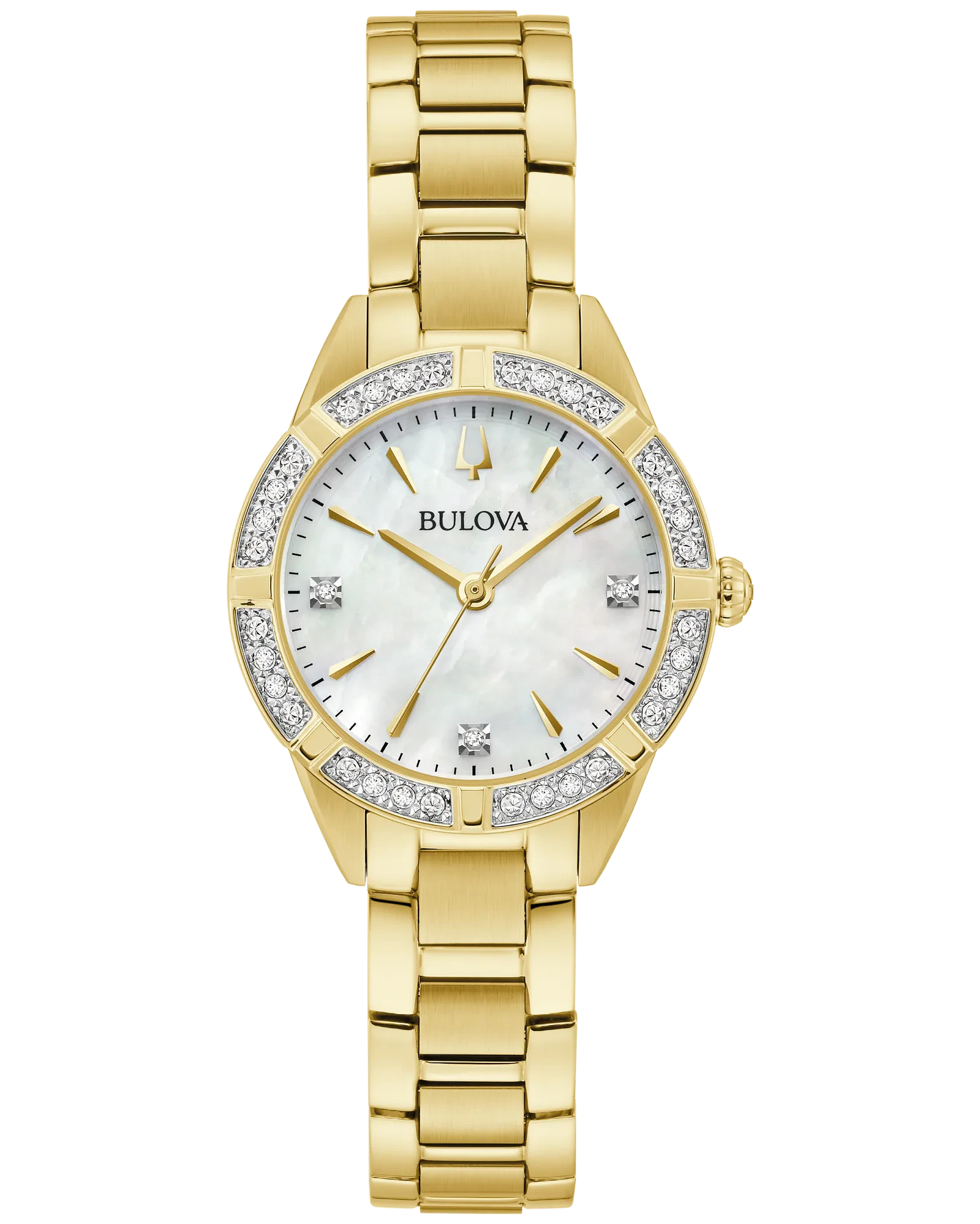 Bulova White Dial Stainless Steel Bracelet Sutton 98R297
