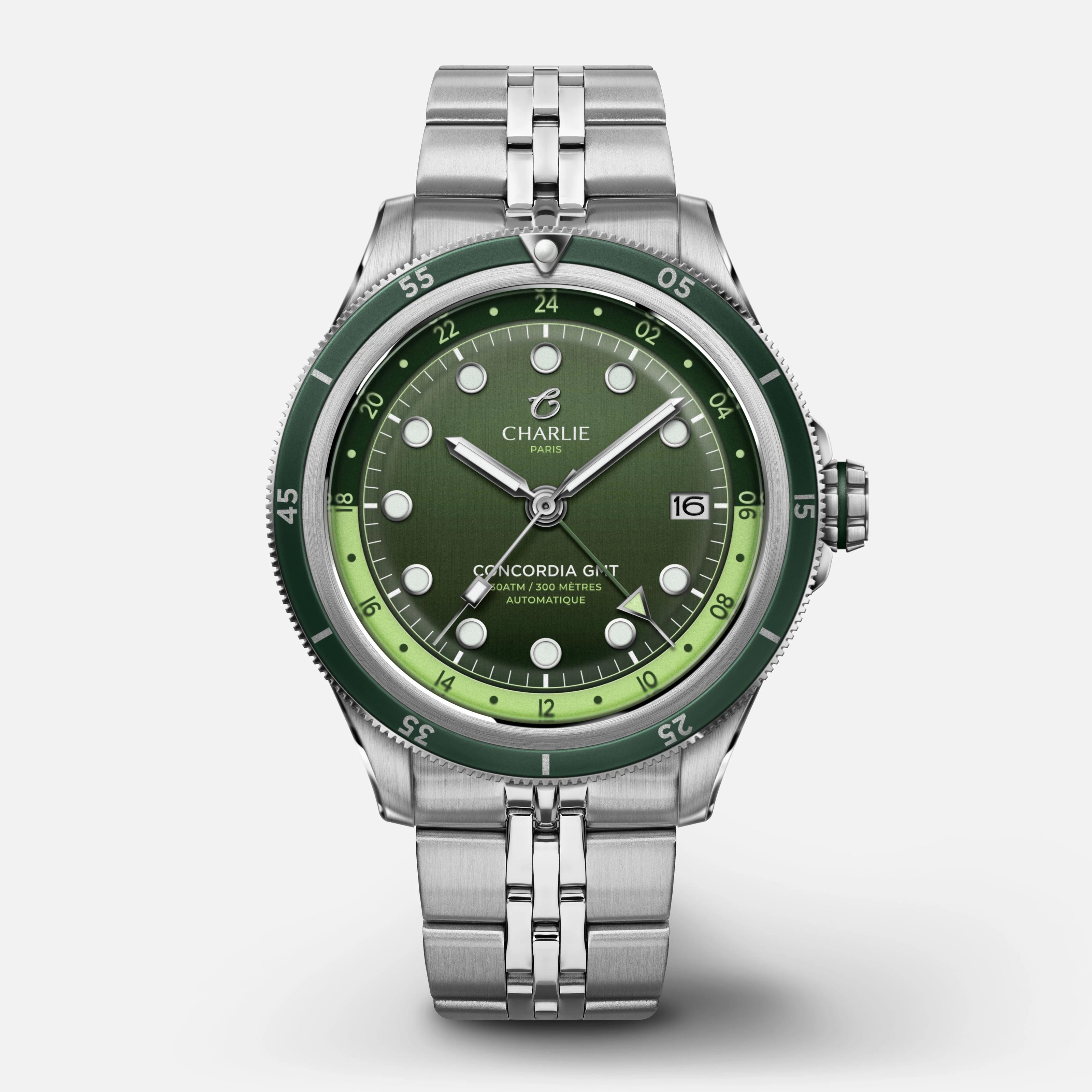 Charlie Paris Watches CONCORDIA - GMT - Sauge