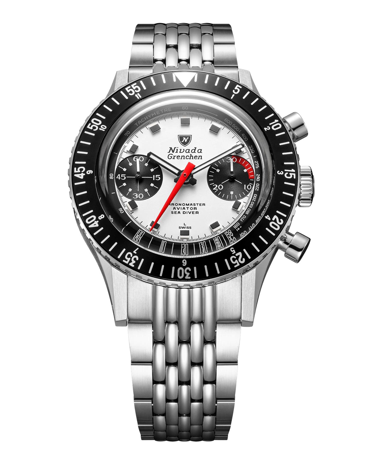 Nivada Grenchen Chronomaster 38mm Automatic Chronograph